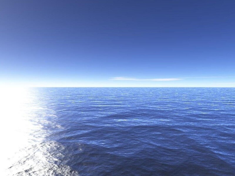 calm ocean horizon