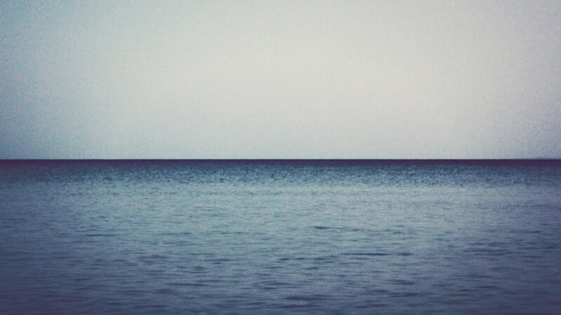 Calm Ocean Horizon — Blue, Serene