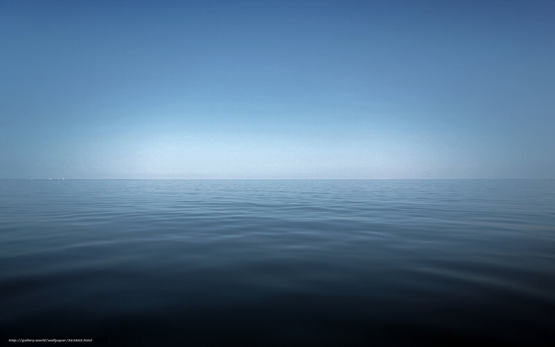 Calm Ocean Horizon — Blue