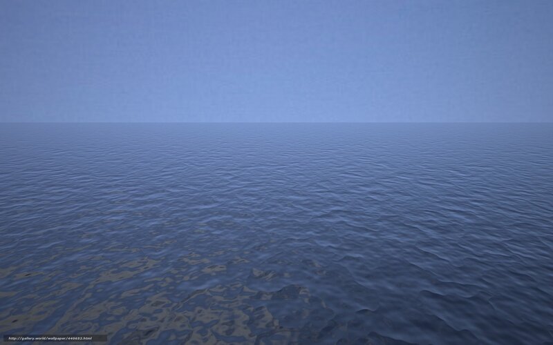 Calm Ocean Surface — Blue, Serene