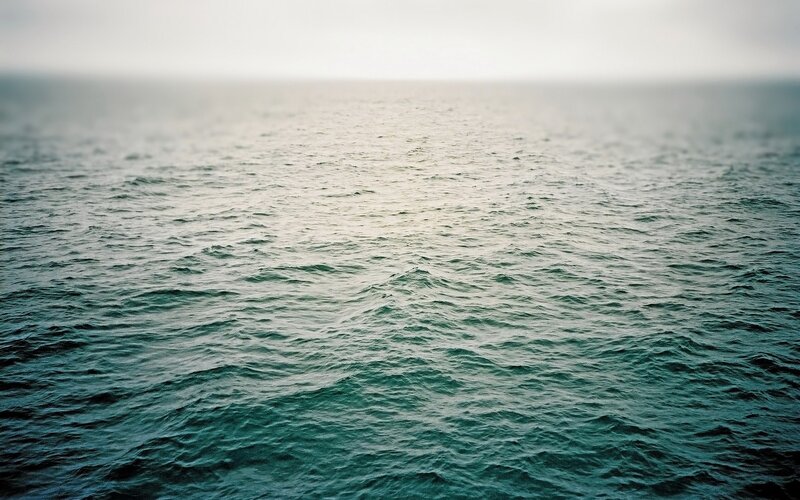 calm ocean surface