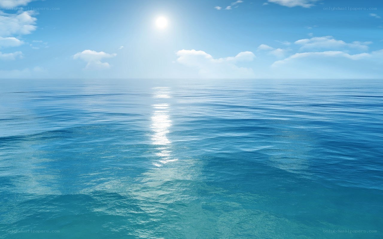 calm ocean under sunny sky