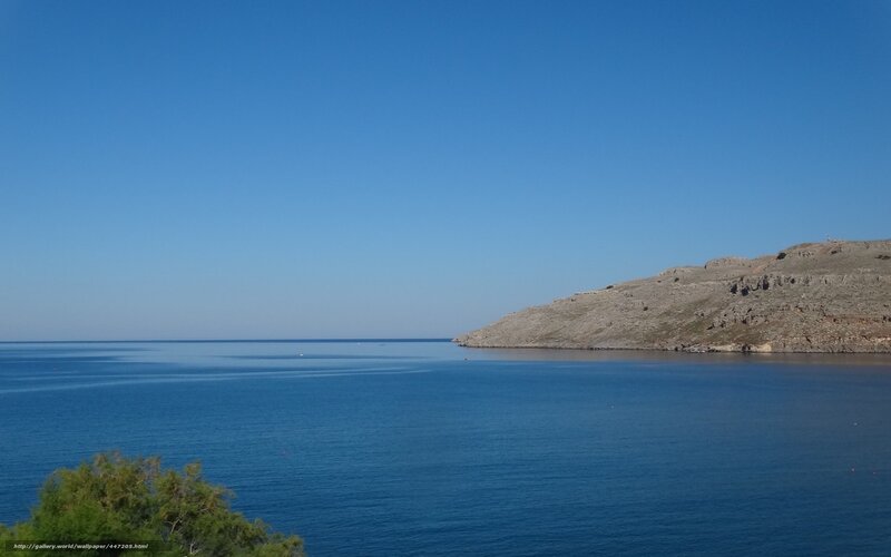 Calm Sea and Rocky Coast