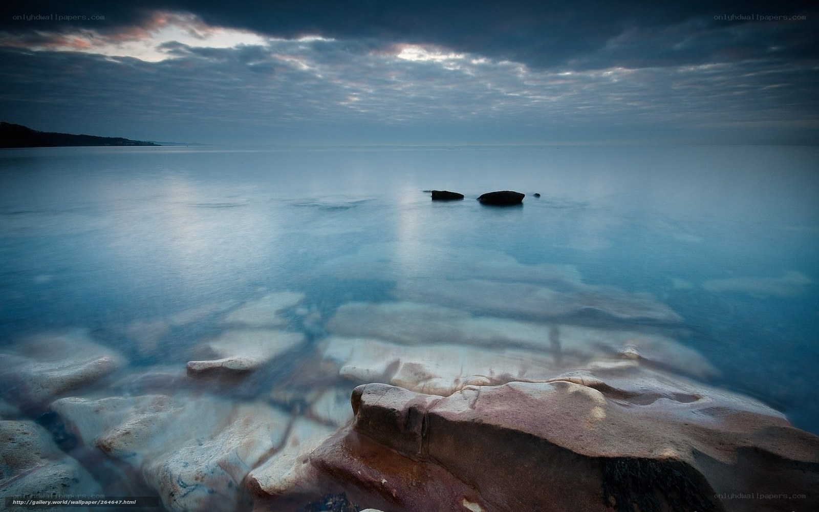 Calm sea at dawn