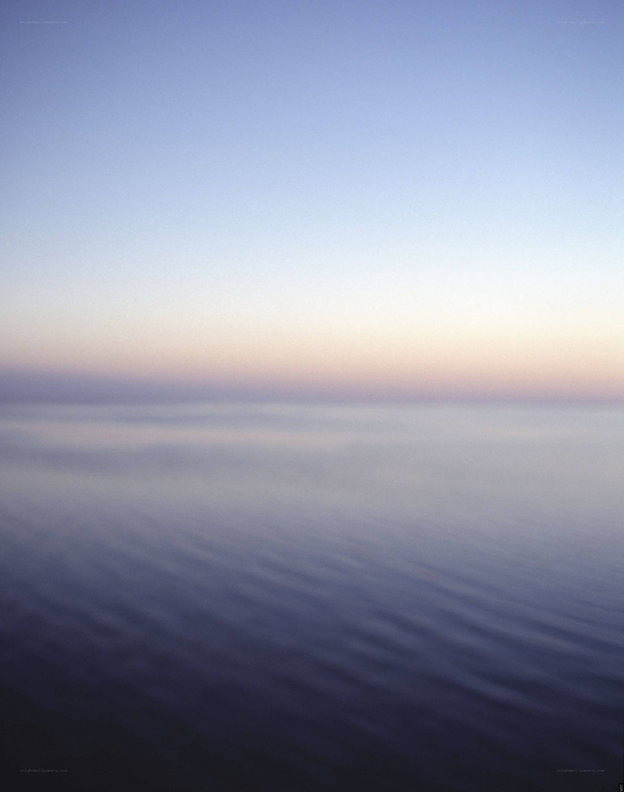 calm sea at dusk
