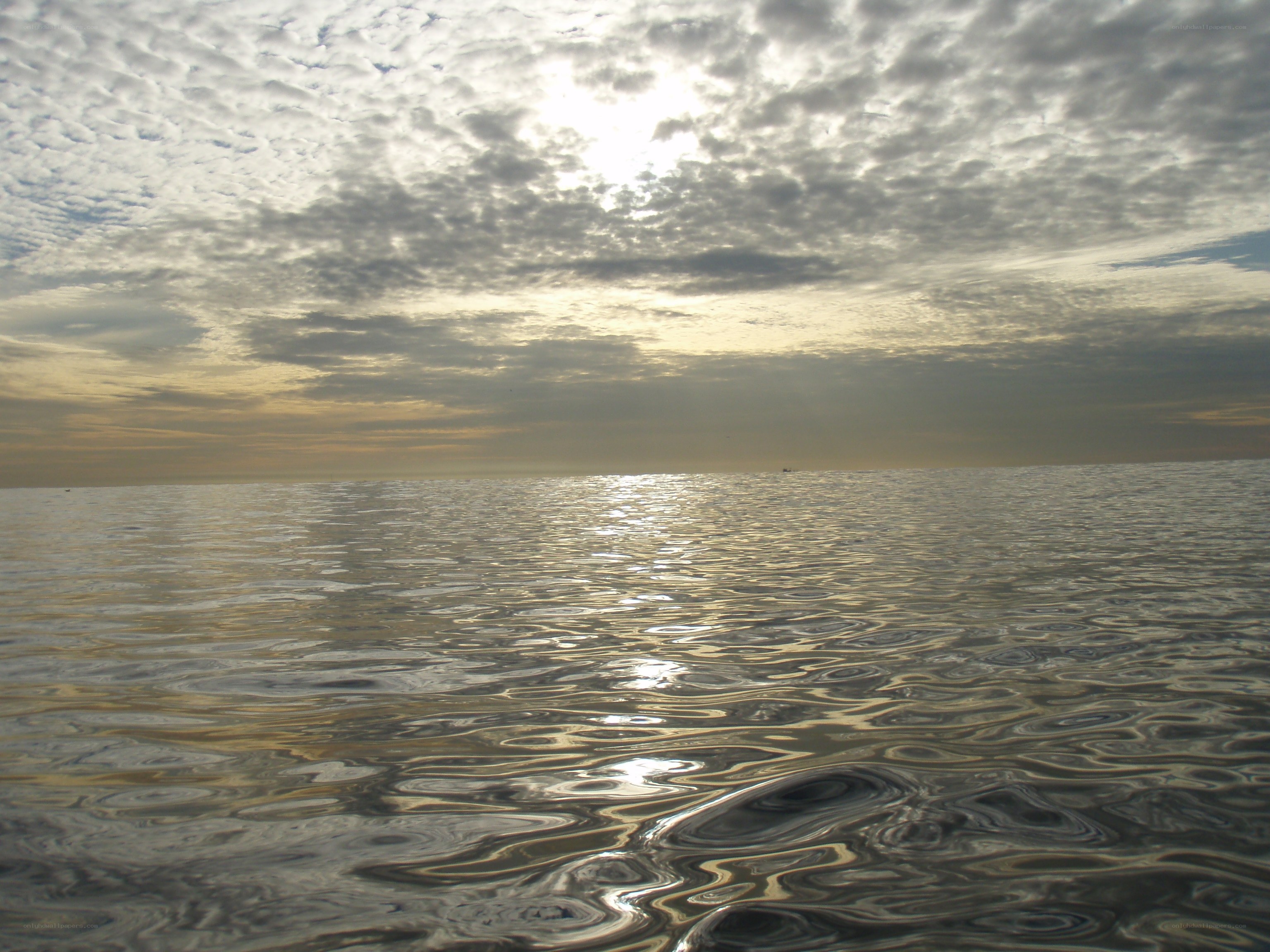 calm sea at sunrise
