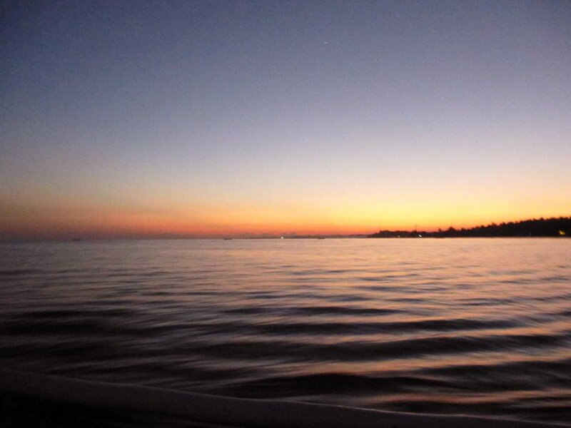 Calm Sea at Sunset — Orange