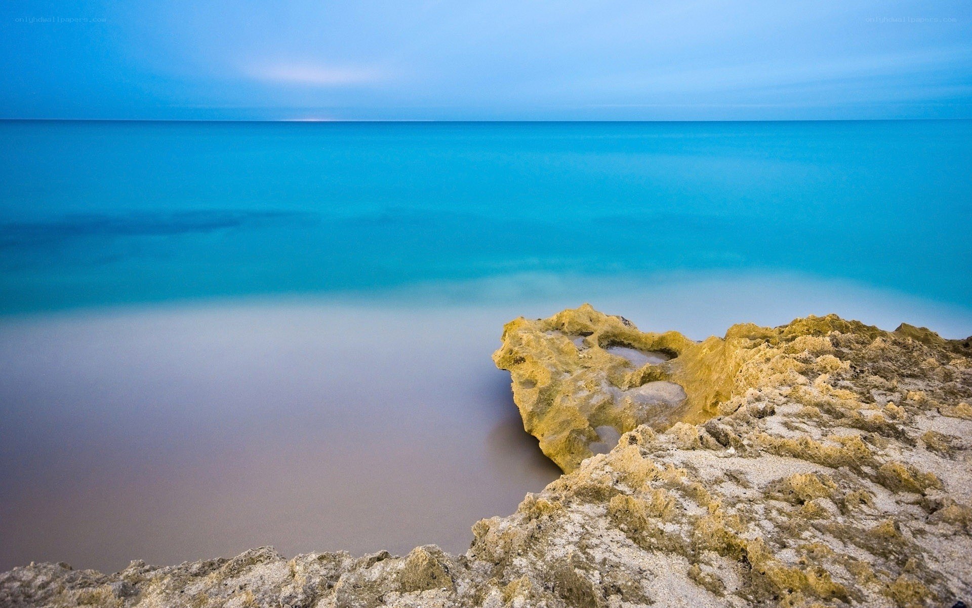 Calm sea at twilight