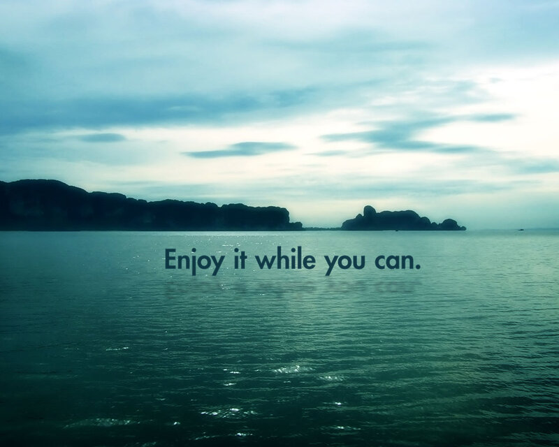 Calm Sea with Islands — Blue, Serene