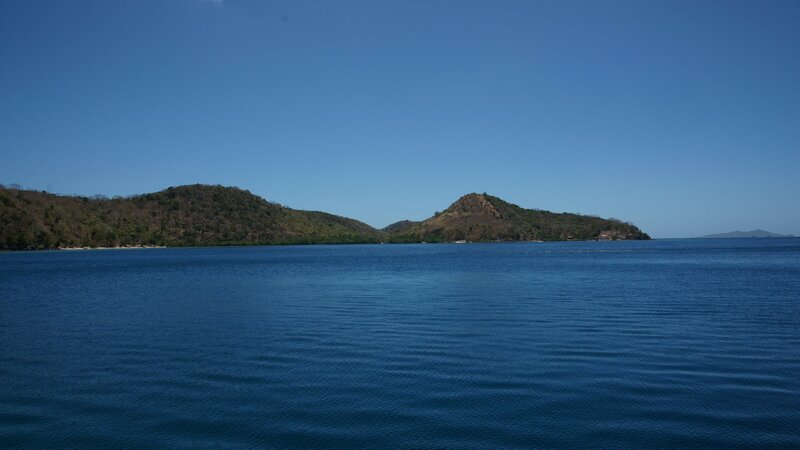 calm sea with islands