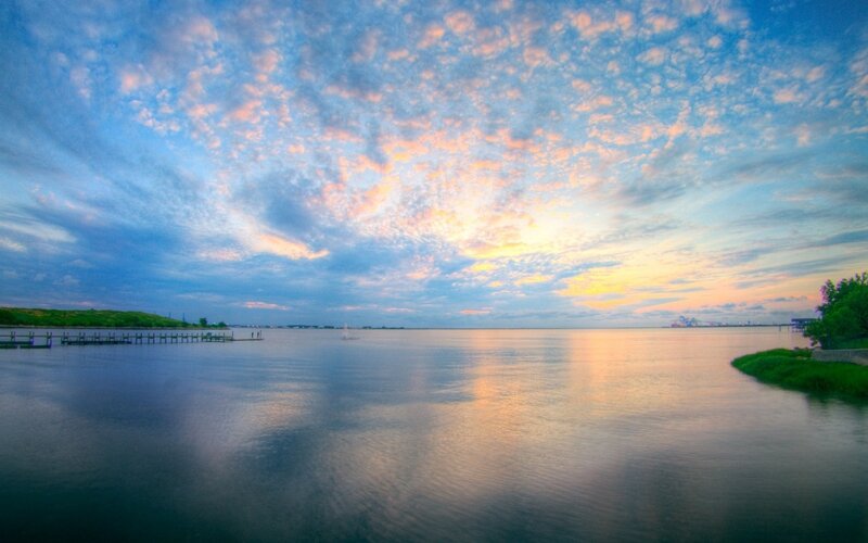Calm Water at Sunset