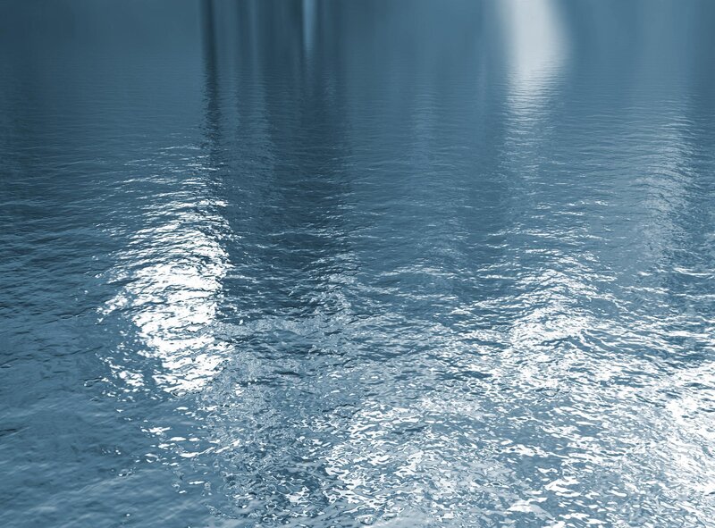 calm water surface with reflections