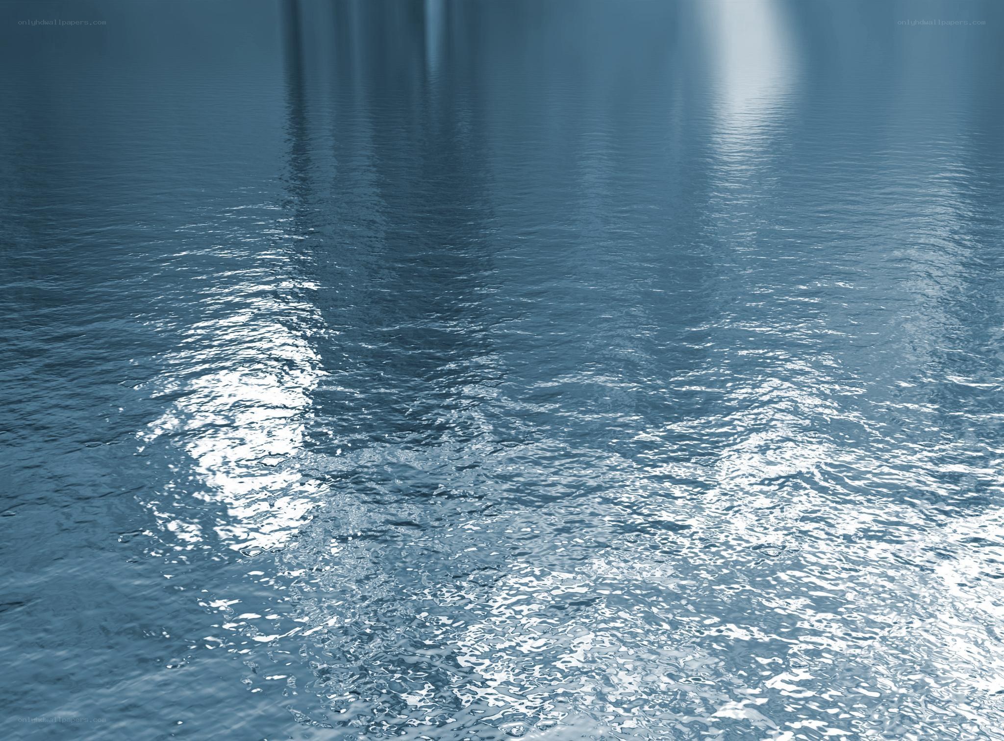 calm water surface with reflections