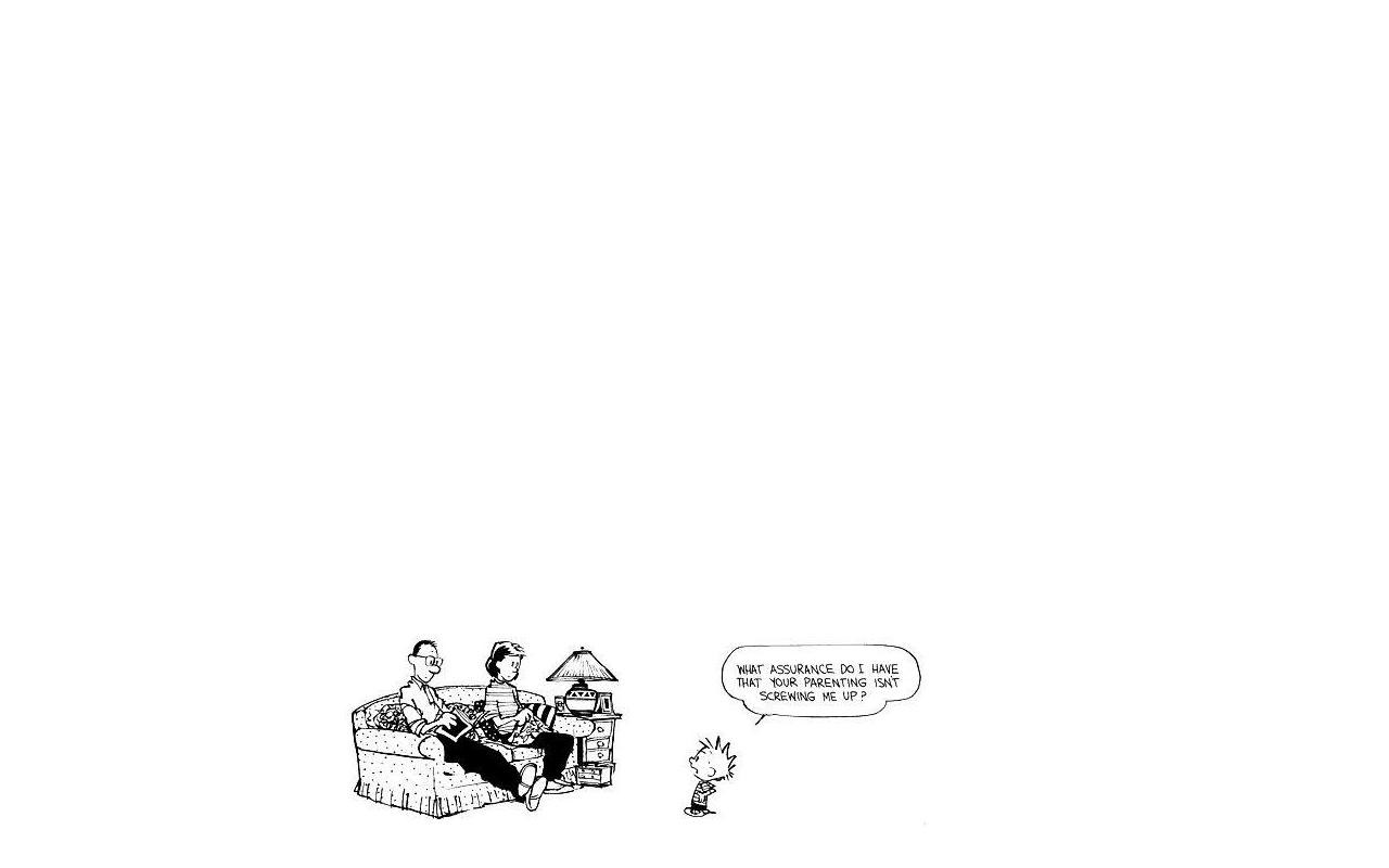 Calvin and his parents