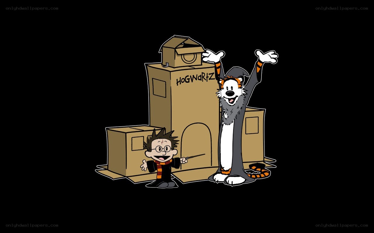 Calvin and Hobbes at Hogwarts