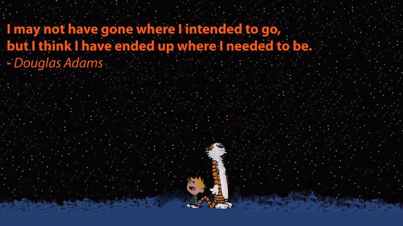 Calvin and Hobbes — Black, Contemplative, Night