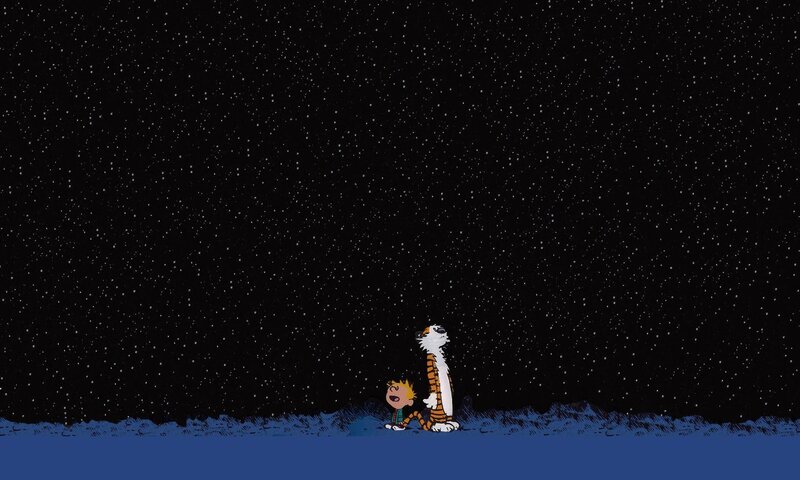 Calvin and Hobbes — Black, Serene, Night