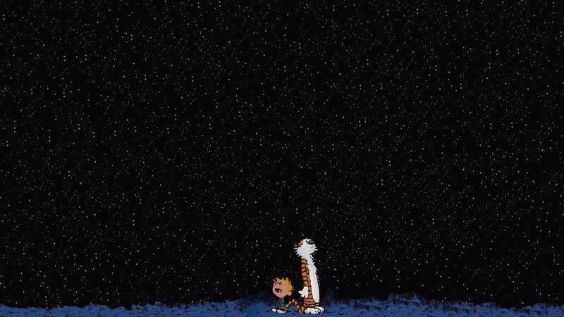 Calvin and Hobbes — Black, Serene