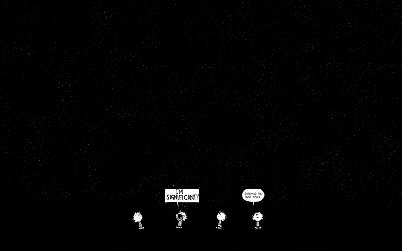 Calvin and Hobbes Characters — Black, Cosmic