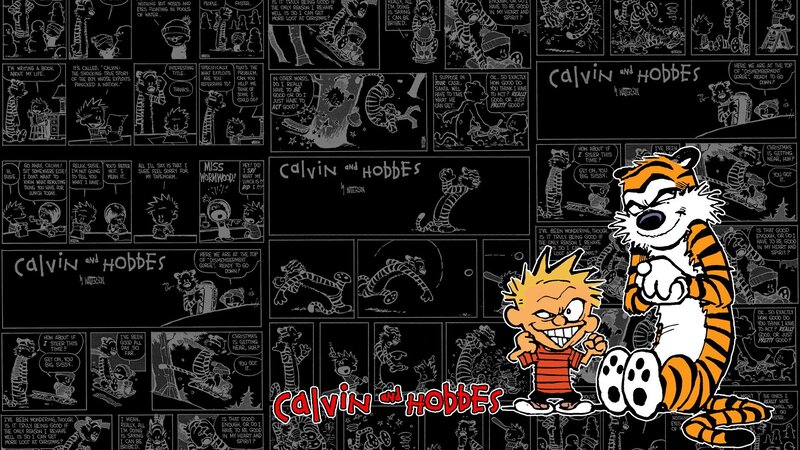 Calvin and Hobbes Characters — Black, Humorous