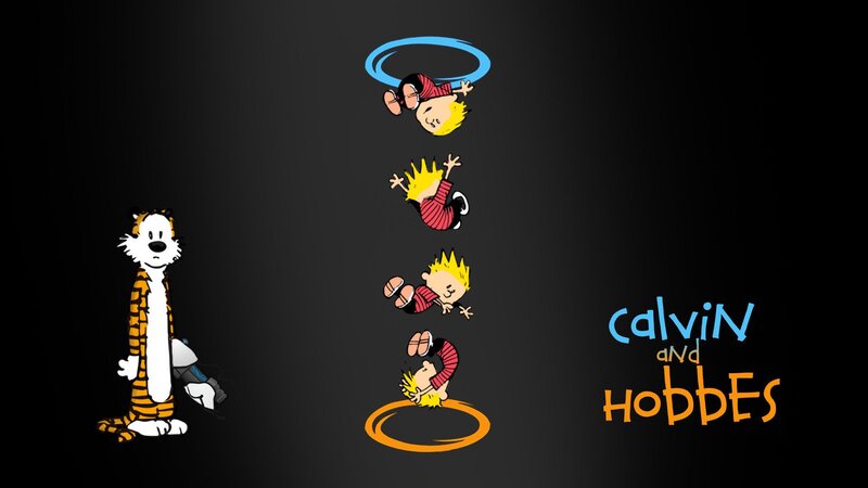 Calvin and Hobbes Characters — Black