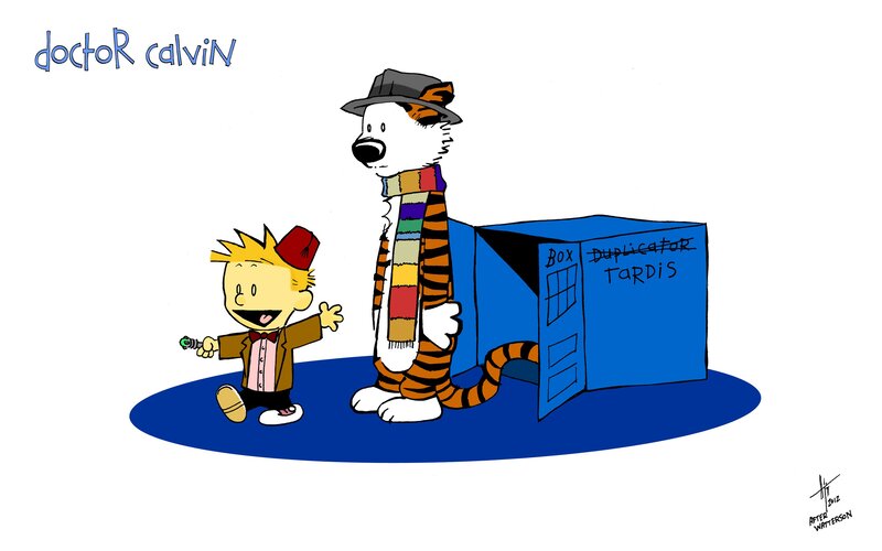 Calvin and Hobbes Characters — Blue