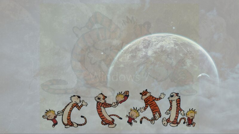 Calvin and Hobbes Characters — Orange, Whimsical