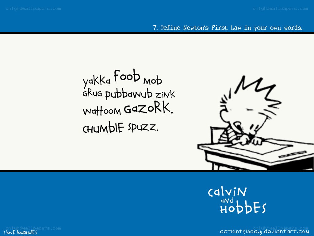 Calvin and Hobbes comic panel