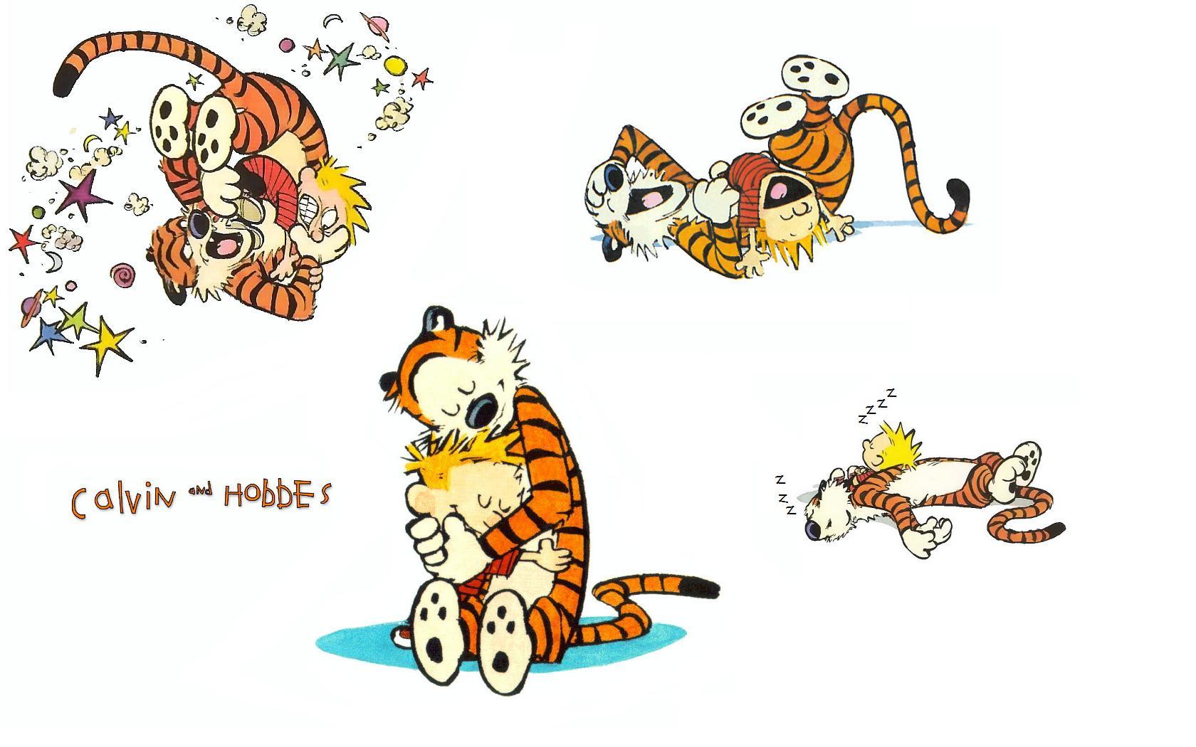 Calvin and Hobbes comic panels