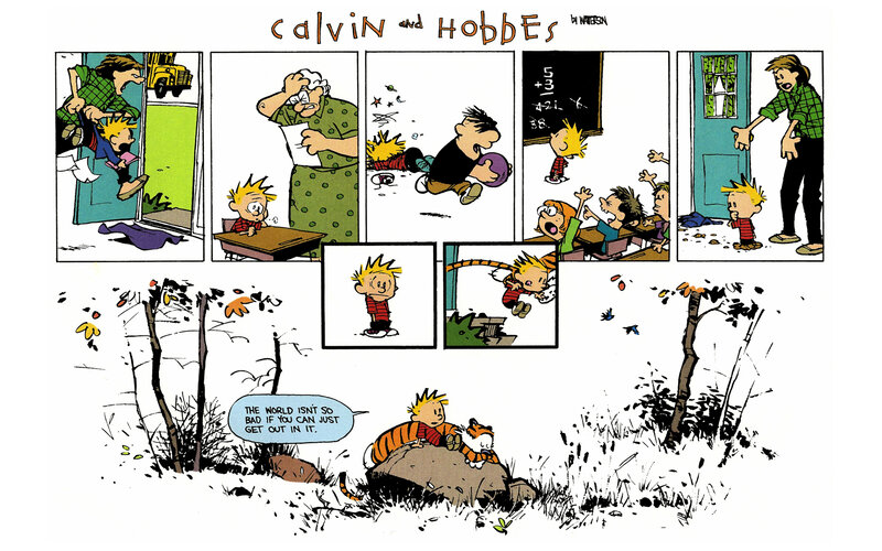 Calvin and Hobbes comic strip
