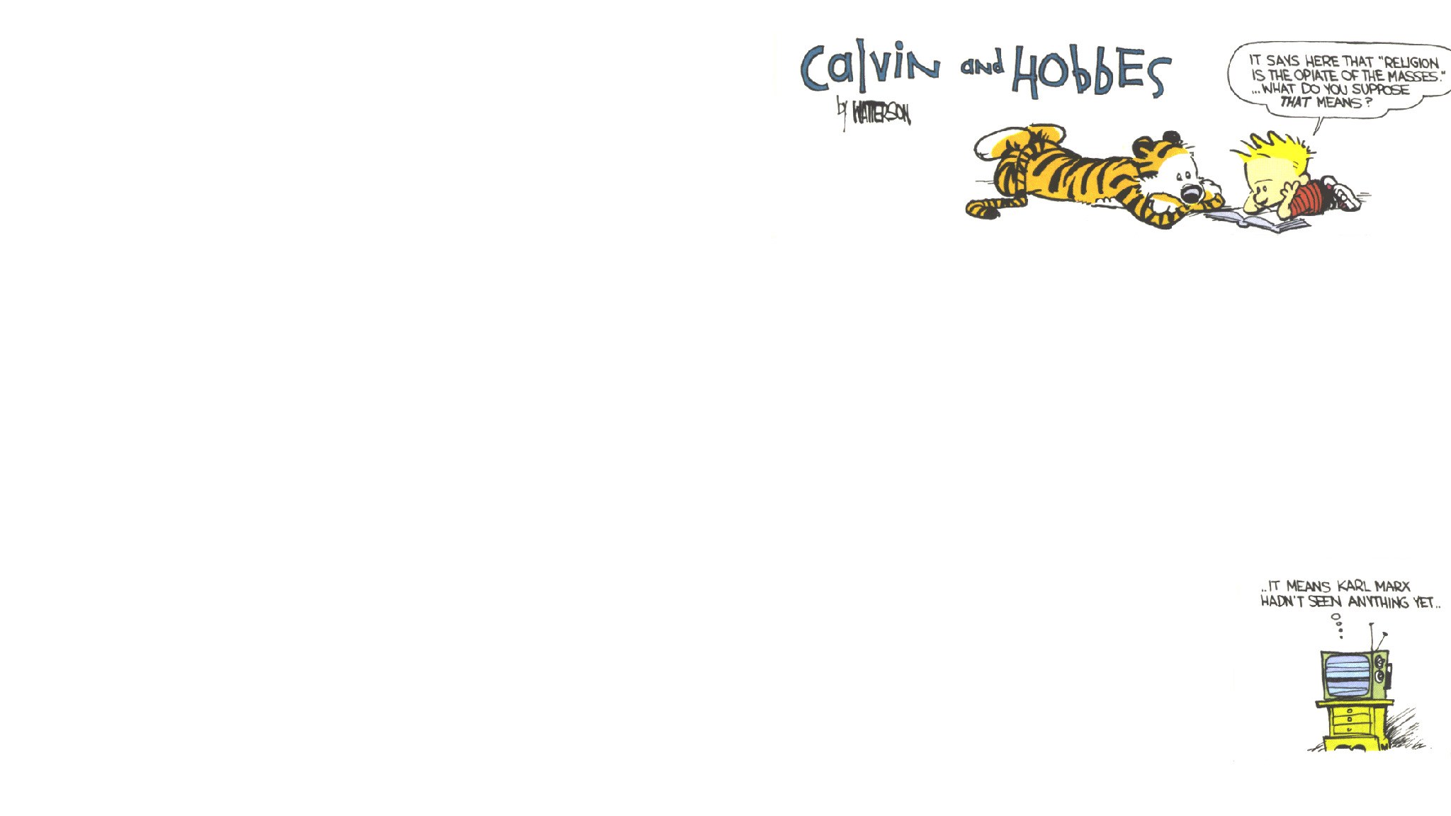 Calvin and Hobbes comic strip