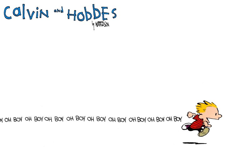 Calvin and Hobbes comic strip