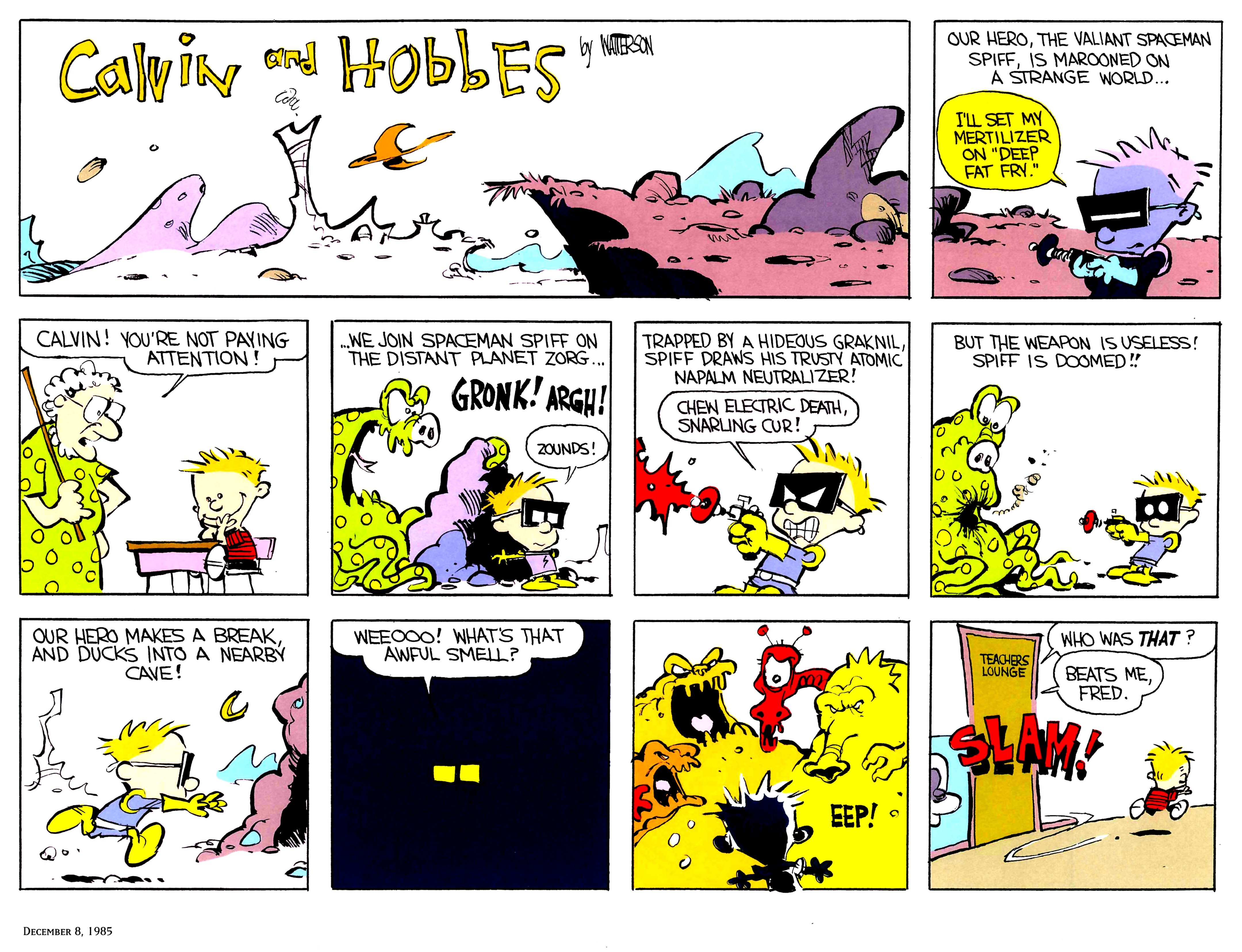 Calvin and Hobbes comic strip