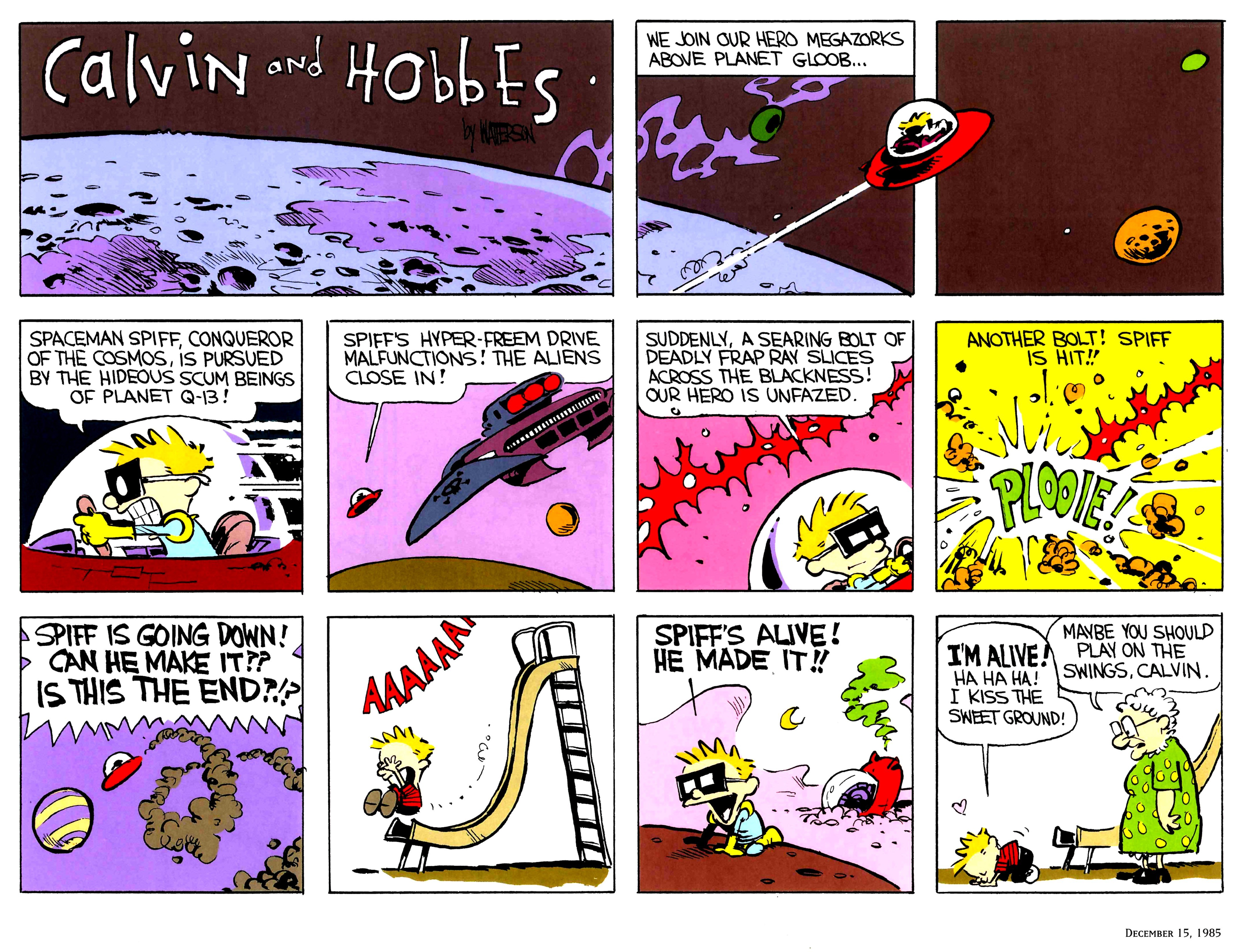 Calvin and Hobbes comic strip