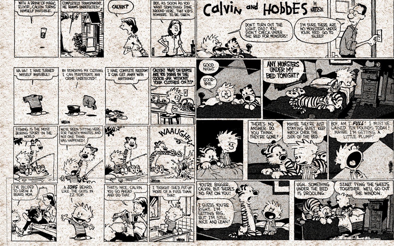 Calvin and Hobbes comic strip