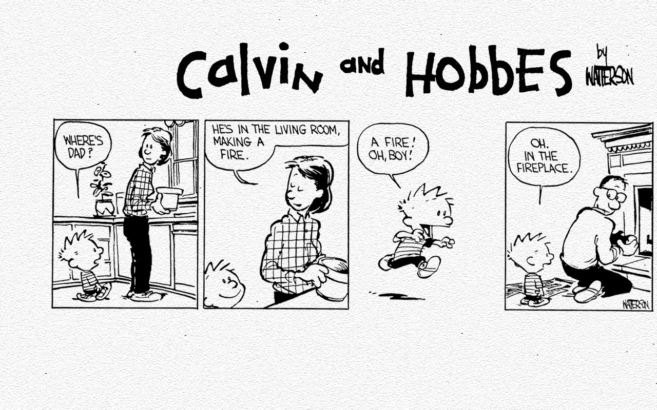 Calvin and Hobbes comic strip