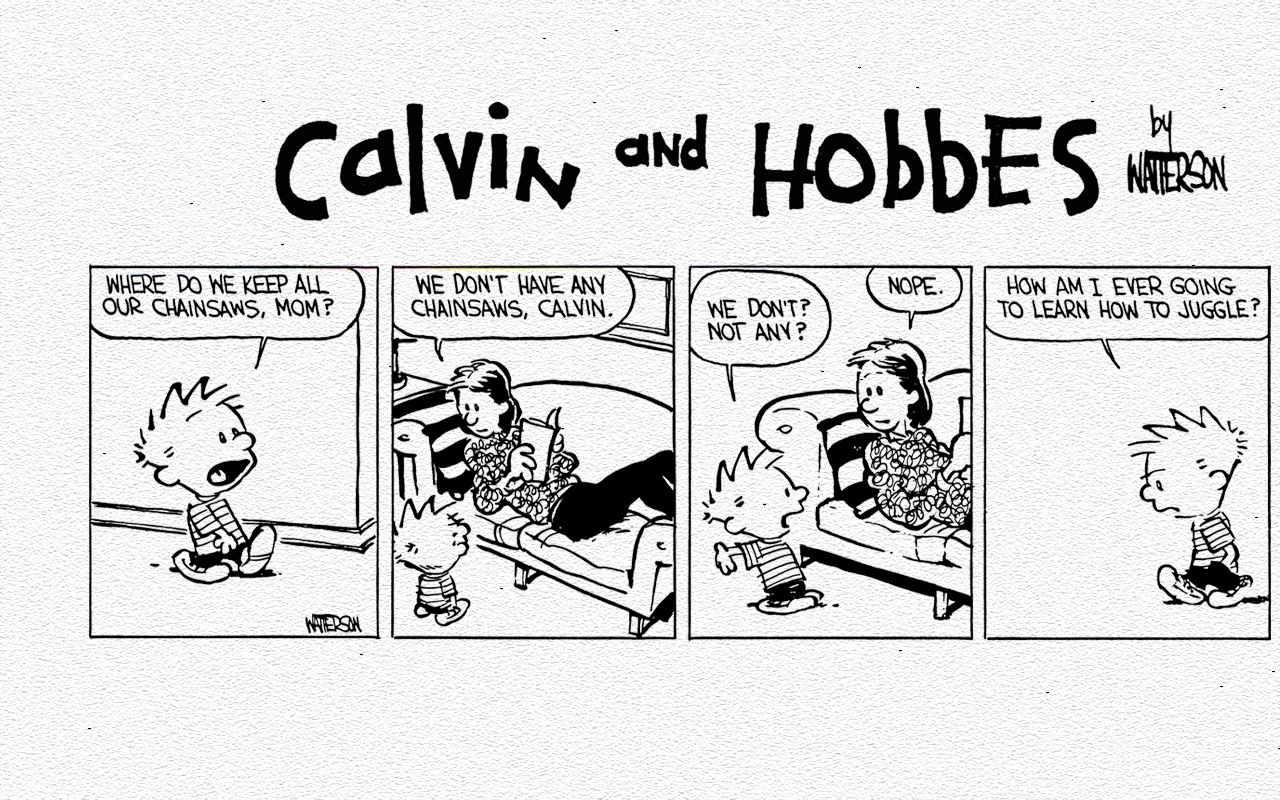 Calvin and Hobbes comic strip