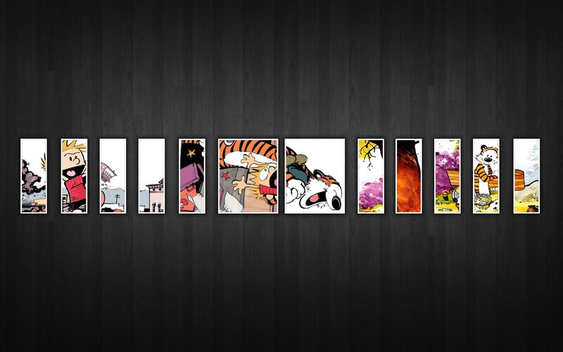 Calvin and Hobbes Comic Strips — Black