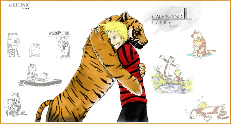 Calvin and Hobbes fan art