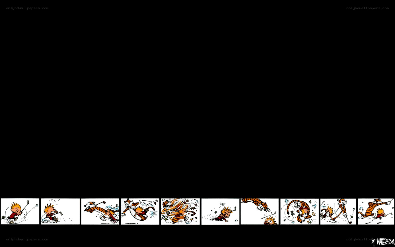 Calvin and Hobbes golf comic