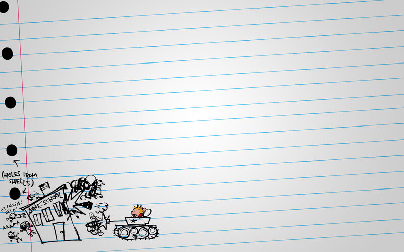 Calvin and Hobbes in a tank