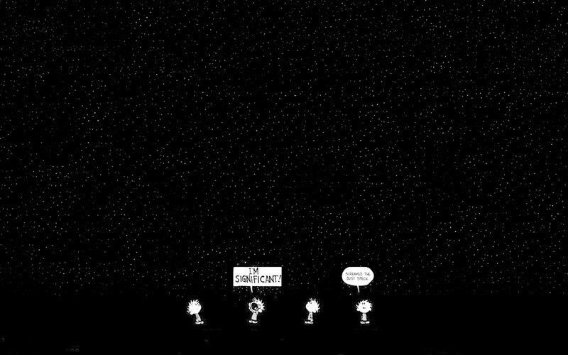 Calvin and Hobbes in space