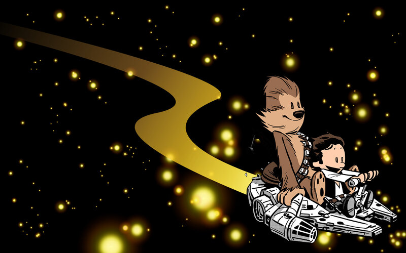 Calvin and Hobbes in space