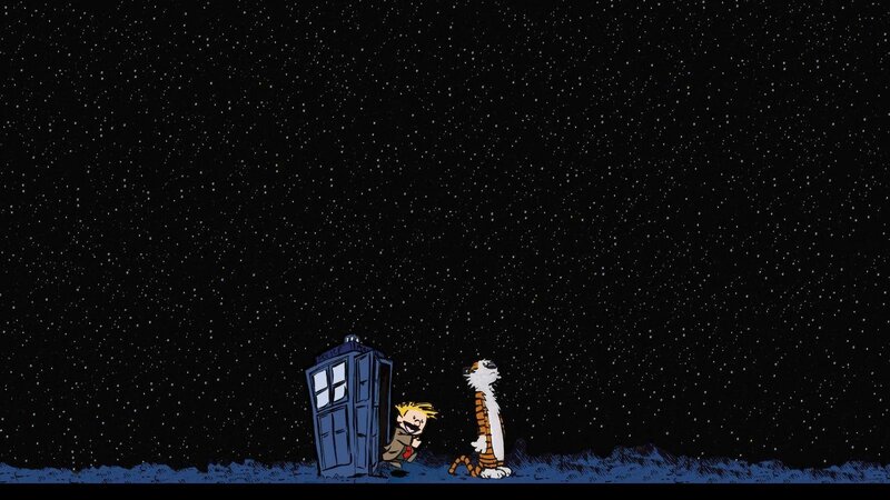 Calvin and Hobbes in Space — Black, Cosmic