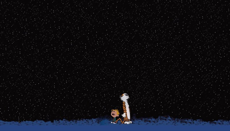 Calvin and Hobbes — Night Sky