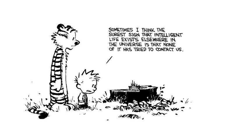 Calvin and Hobbes on alien life