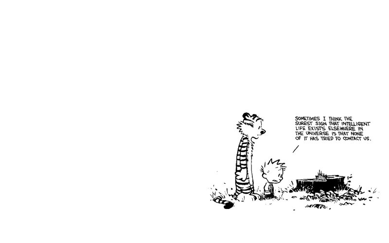 Calvin and Hobbes on alien life