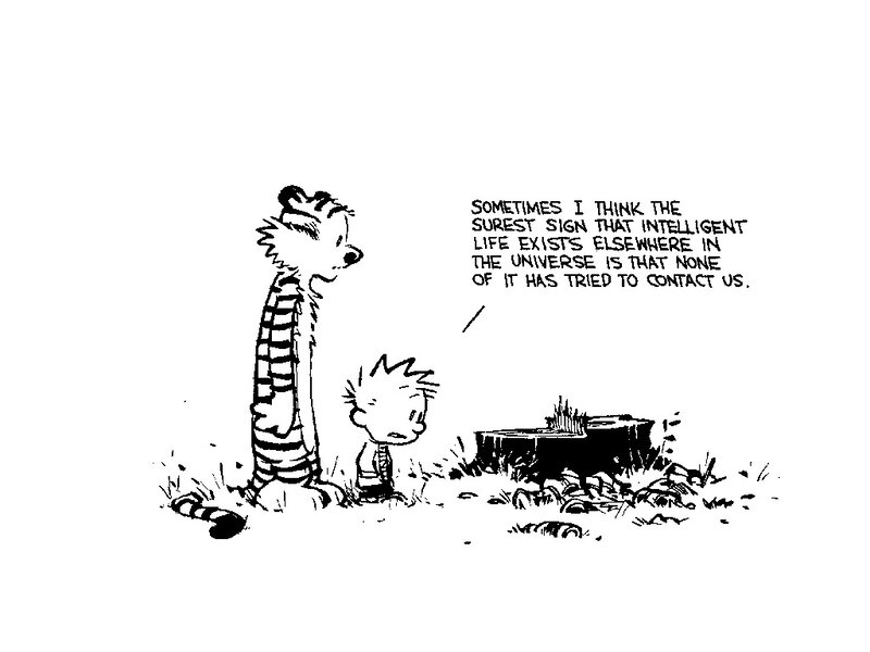 Calvin and Hobbes on alien life