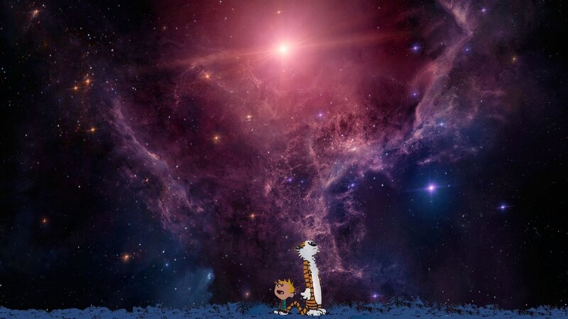 Calvin and Hobbes on Planet