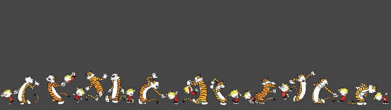 Calvin and Hobbes running sequence
